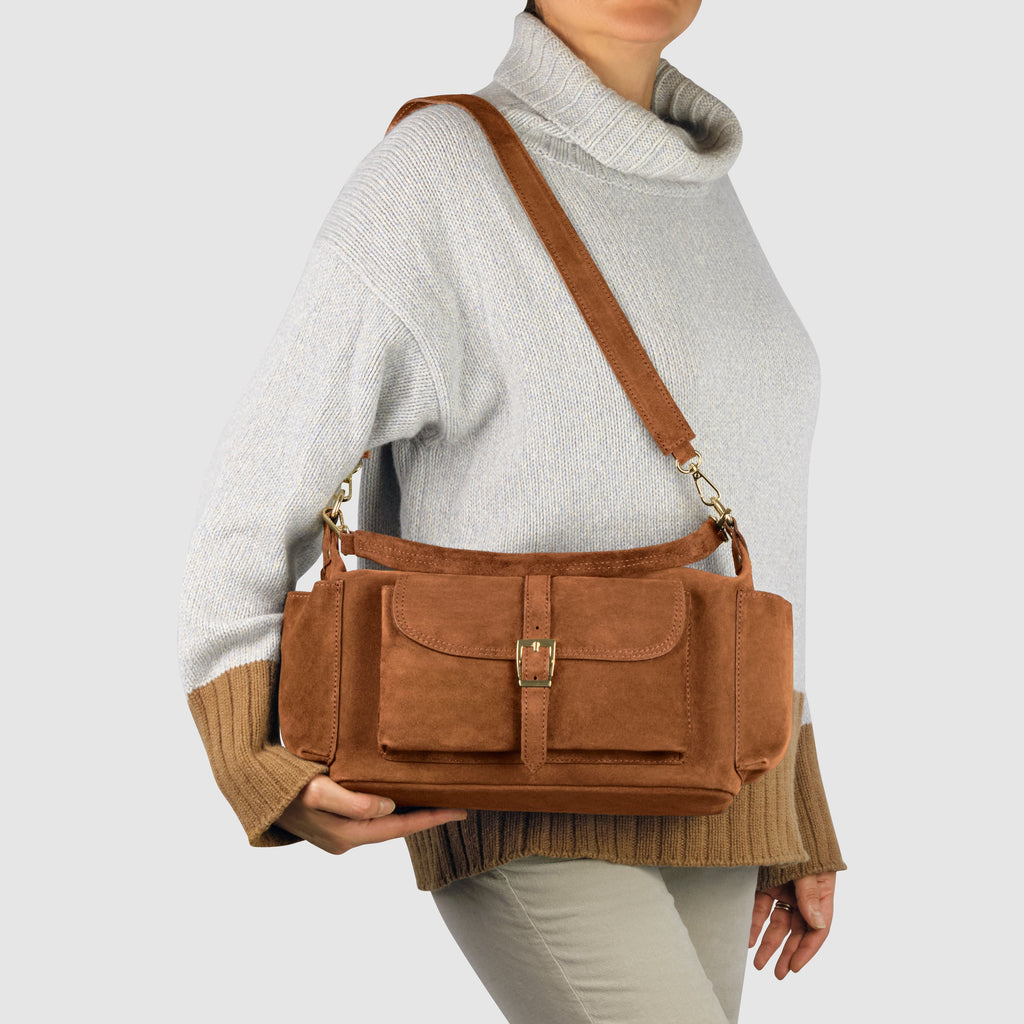 Sondrio Suede Utility Bag