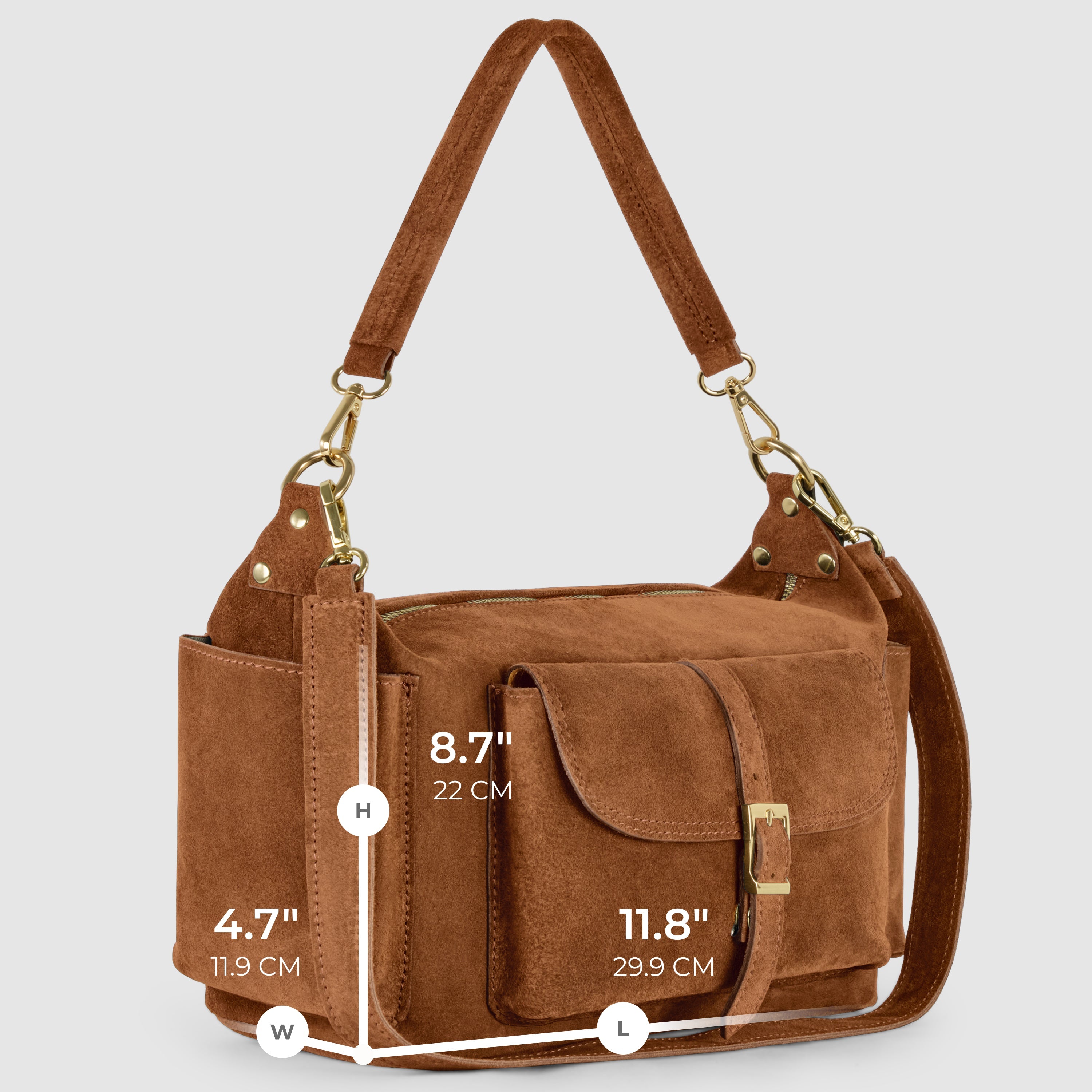 Sondrio Suede Utility Bag