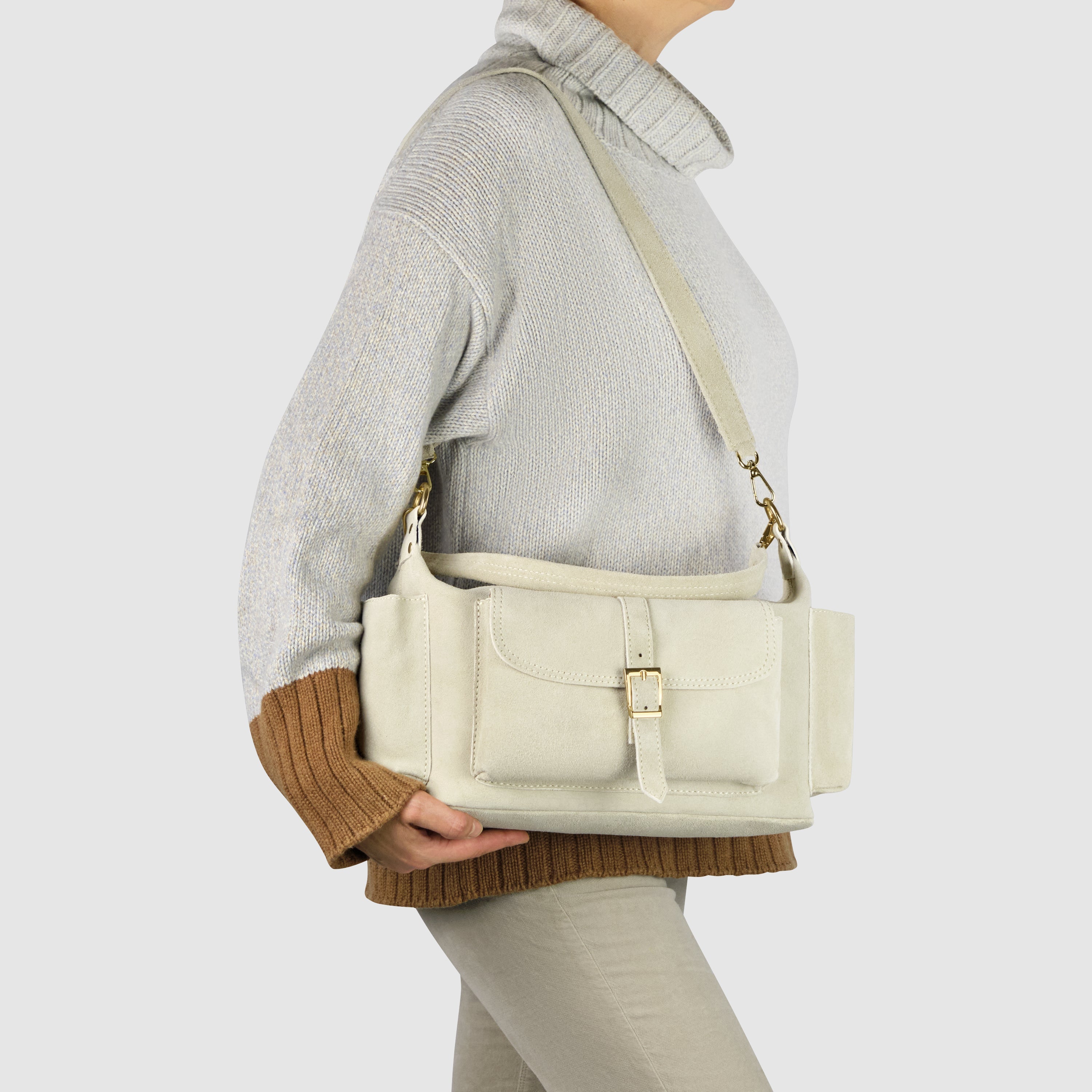 Sondrio Suede Utility Bag