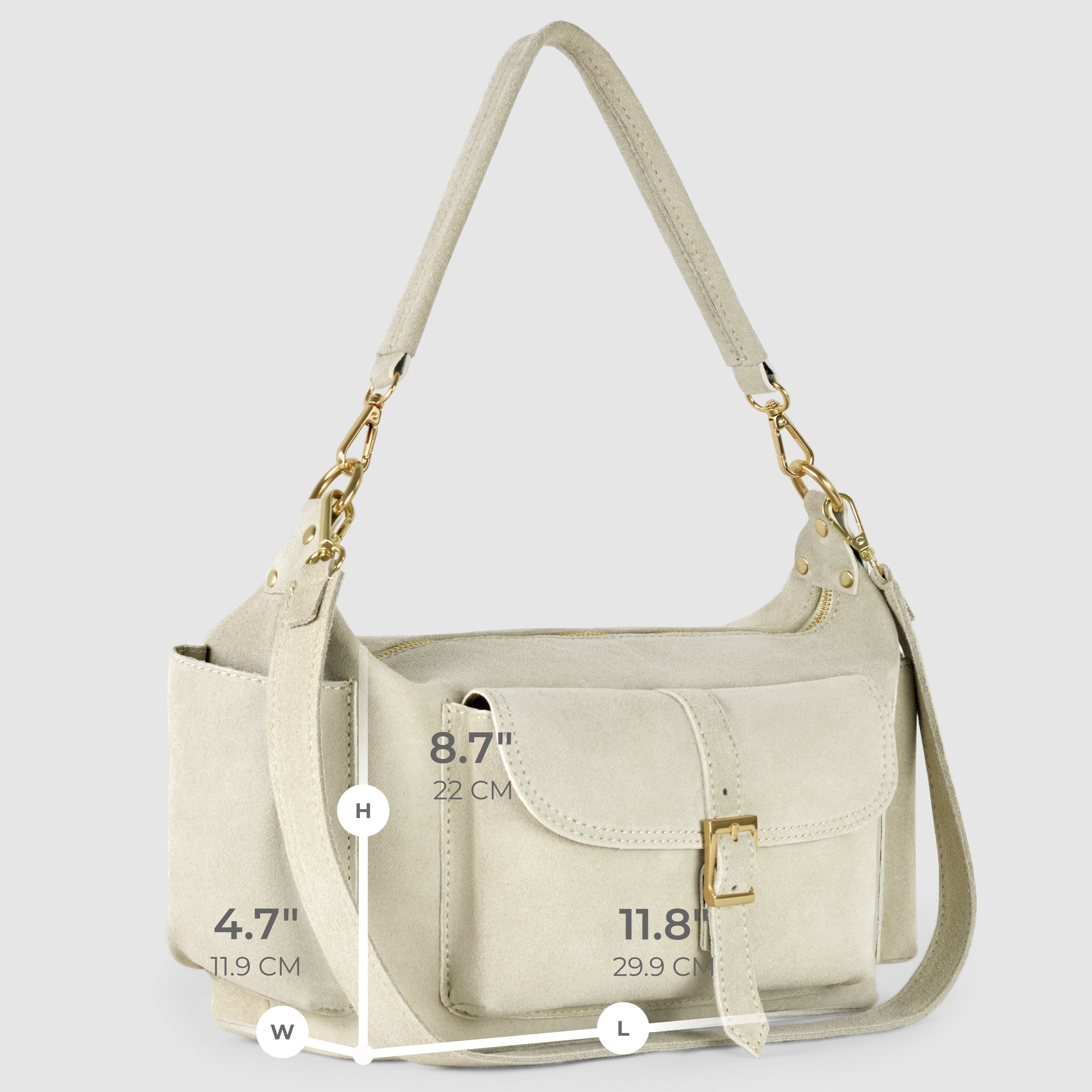 Sondrio Suede Utility Bag