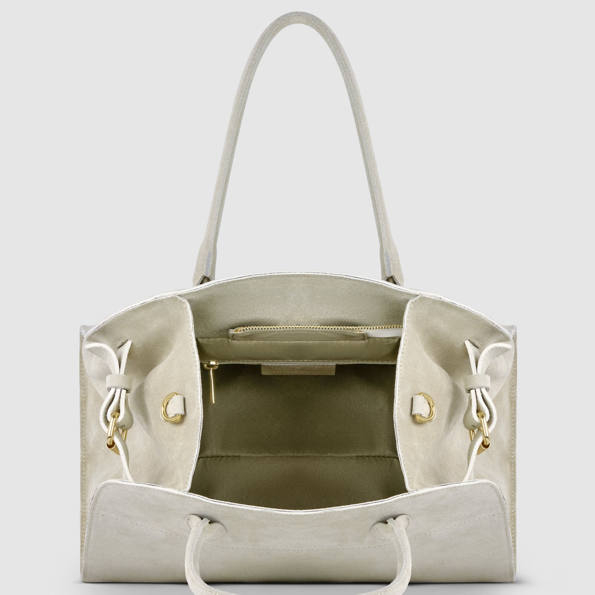 Italian Genuine Suede Top-Handle Bag | Cuneo