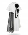 Mesh Layered Maxi Dress